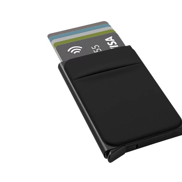 Pop Up Wallet Lycra Material | Slim Wallet | Mens Wallet | Card Holder - Picture 5 of 7